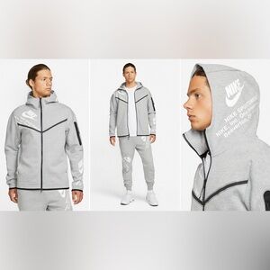 Nike tech Gray Hoodie size XL